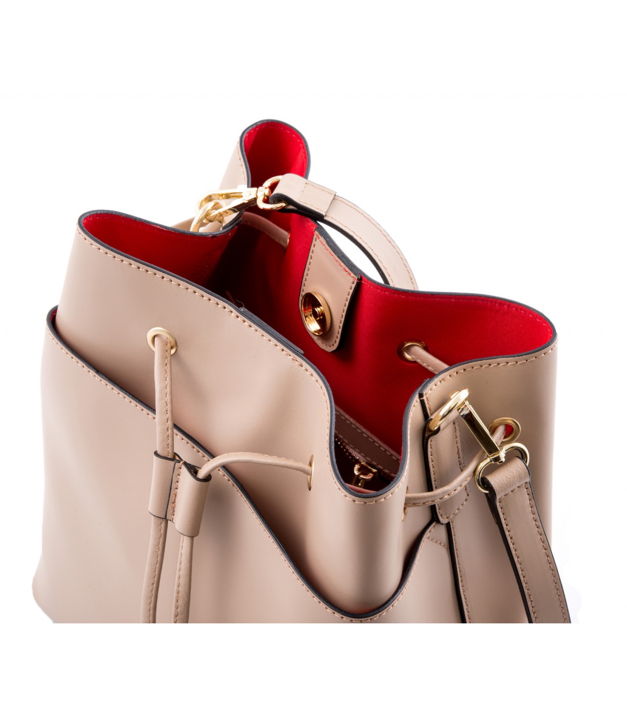 Leather bucket bag - Camelia Roma