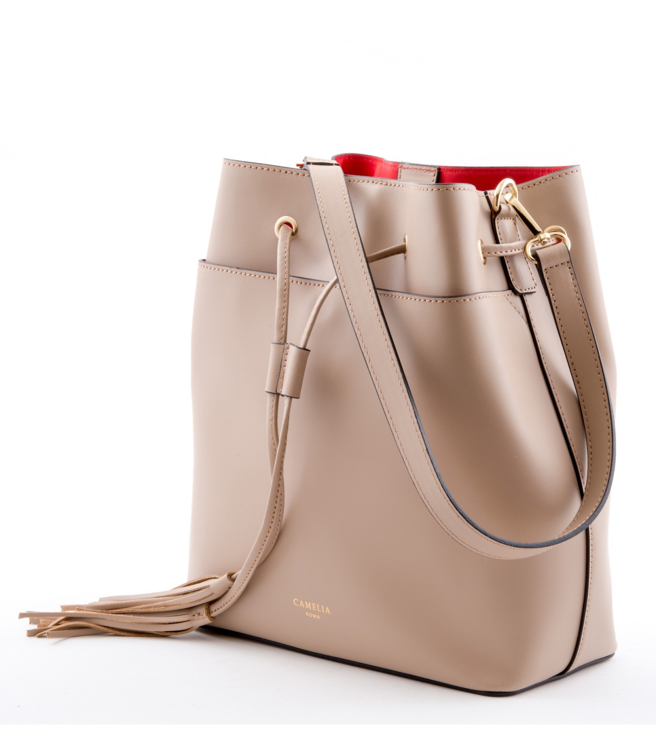 Saffiano Leather Crossbody bag - Camelia Roma