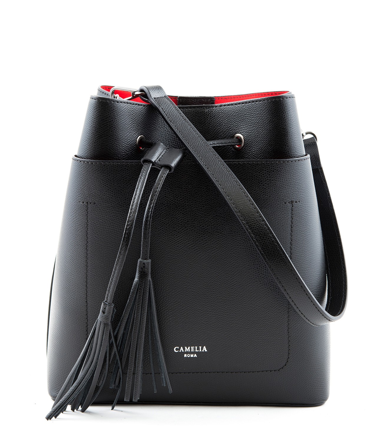 Leather bucket bag - Camelia Roma