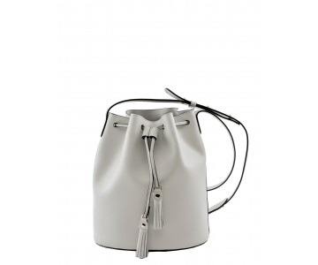 Leather bucket bag