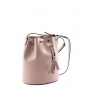 Leather bucket bag