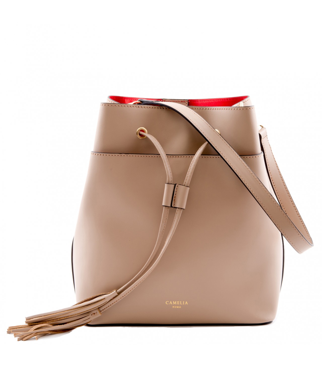 Leather bucket bag - Camelia Roma