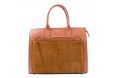 Saffiano and suede leather handbag