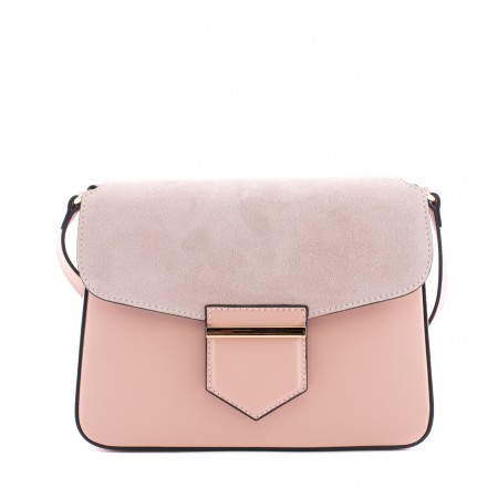 Leather And Suede Crossbody Bag Camelia Roma Leather And Suede Crossbody Bag