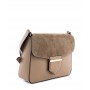 Leather and suede crossbody bag