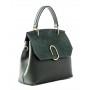 Leather and suede handbag