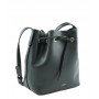 Leather bucket bag