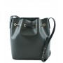 Leather bucket bag