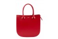 Leather and suede handbag
