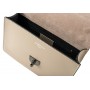 Leather and suede crossbody bag