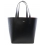 Grained leather tote bag