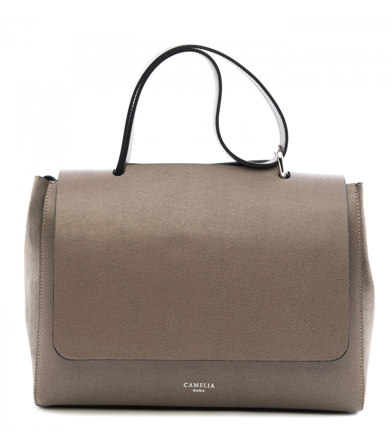 Saffiano leather shoulder bag - Camelia Roma