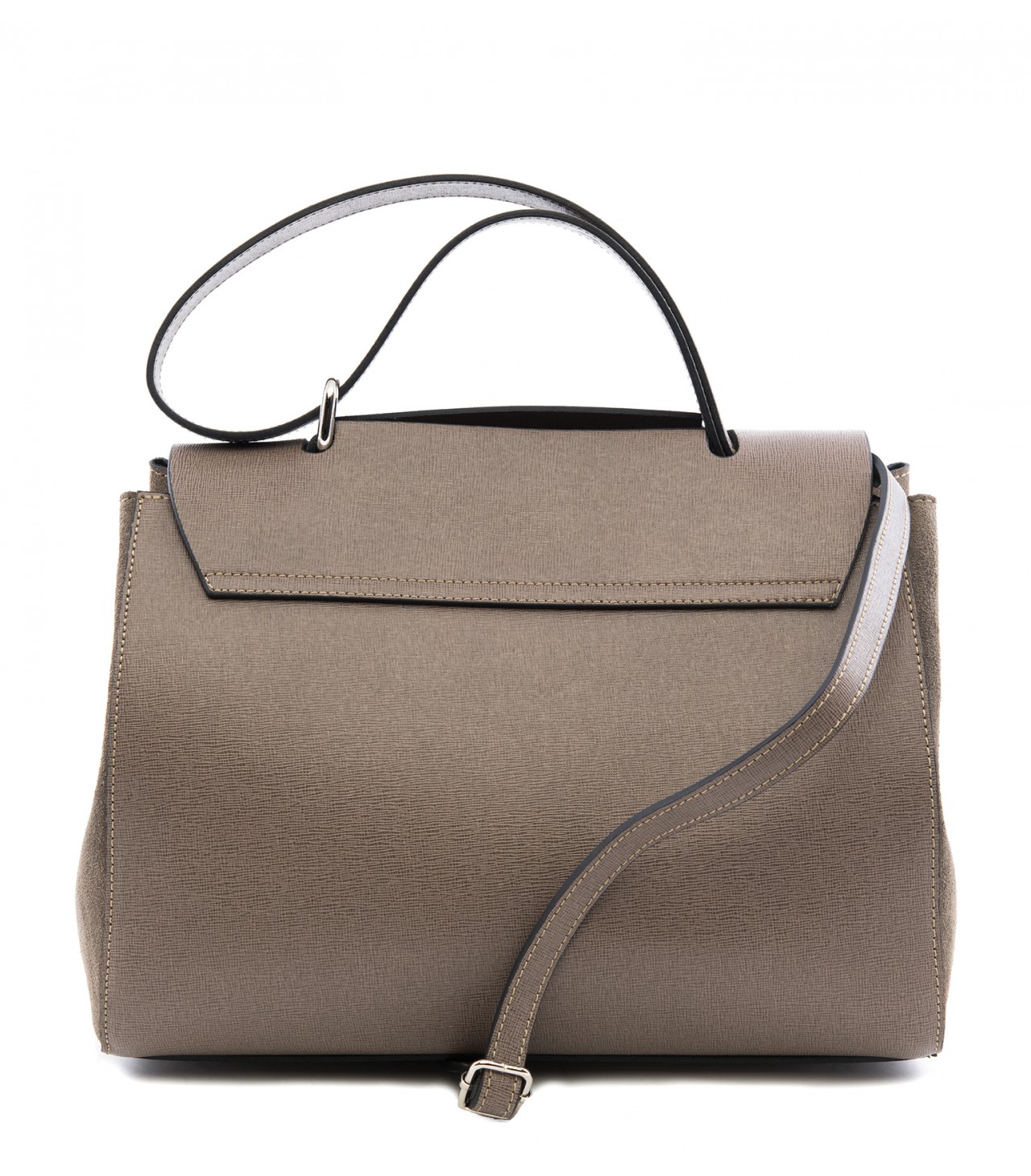 Saffiano leather shoulder bag - Camelia Roma