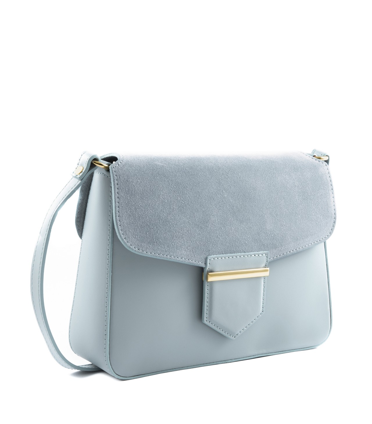 light blue crossbody