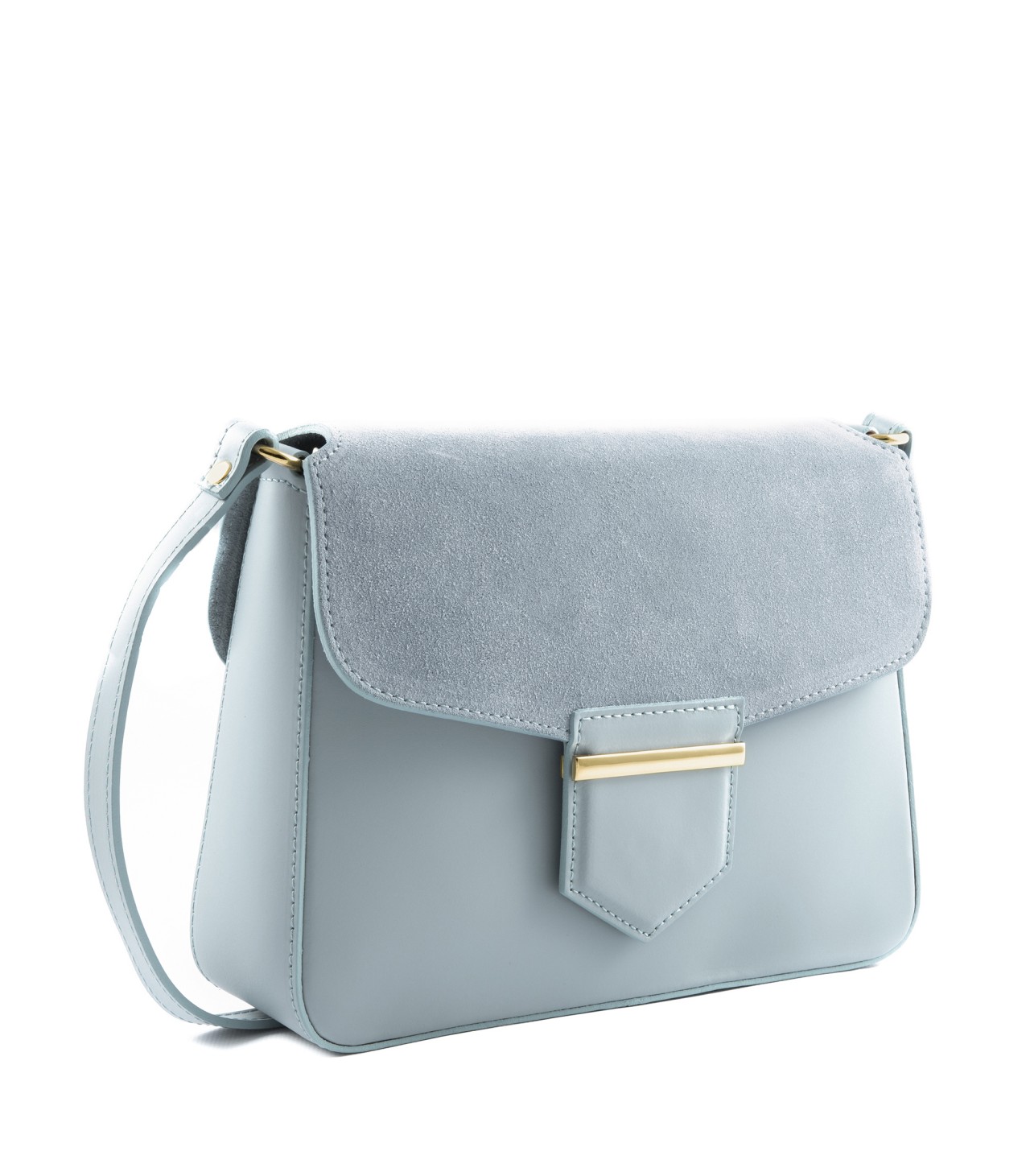 blue crossbody bag