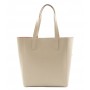 Grained leather tote bag