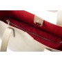 Grained leather tote bag