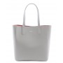 Grained leather tote bag