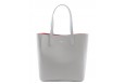Grained leather tote bag