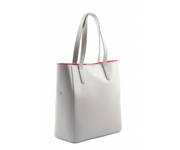Grained leather tote bag