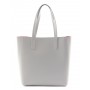 Grained leather tote bag