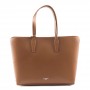 Grained leather tote bag