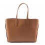 Grained leather tote bag