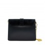 Leather and suede crossbody bag