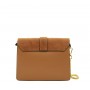 Leather and suede crossbody bag