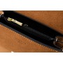 Borsa a tracolla in pelle e scamosciato