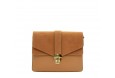 Leather and suede crossbody bag
