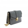 Leather and suede crossbody bag