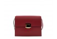 Grained leather shoulder bag