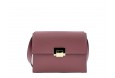 Grained leather shoulder bag