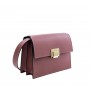 Grained leather shoulder bag