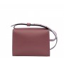 Grained leather shoulder bag