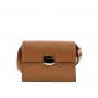 Grained leather shoulder bag