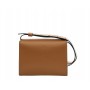 Grained leather shoulder bag