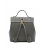 Leather and suede backpack
