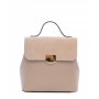 Leather and suede backpack