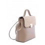 Leather and suede backpack