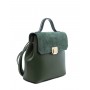 Leather and suede backpack