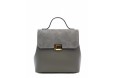 Leather and suede backpack
