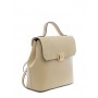 Leather and suede backpack