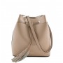 Leather bucket bag