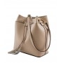 Leather bucket bag