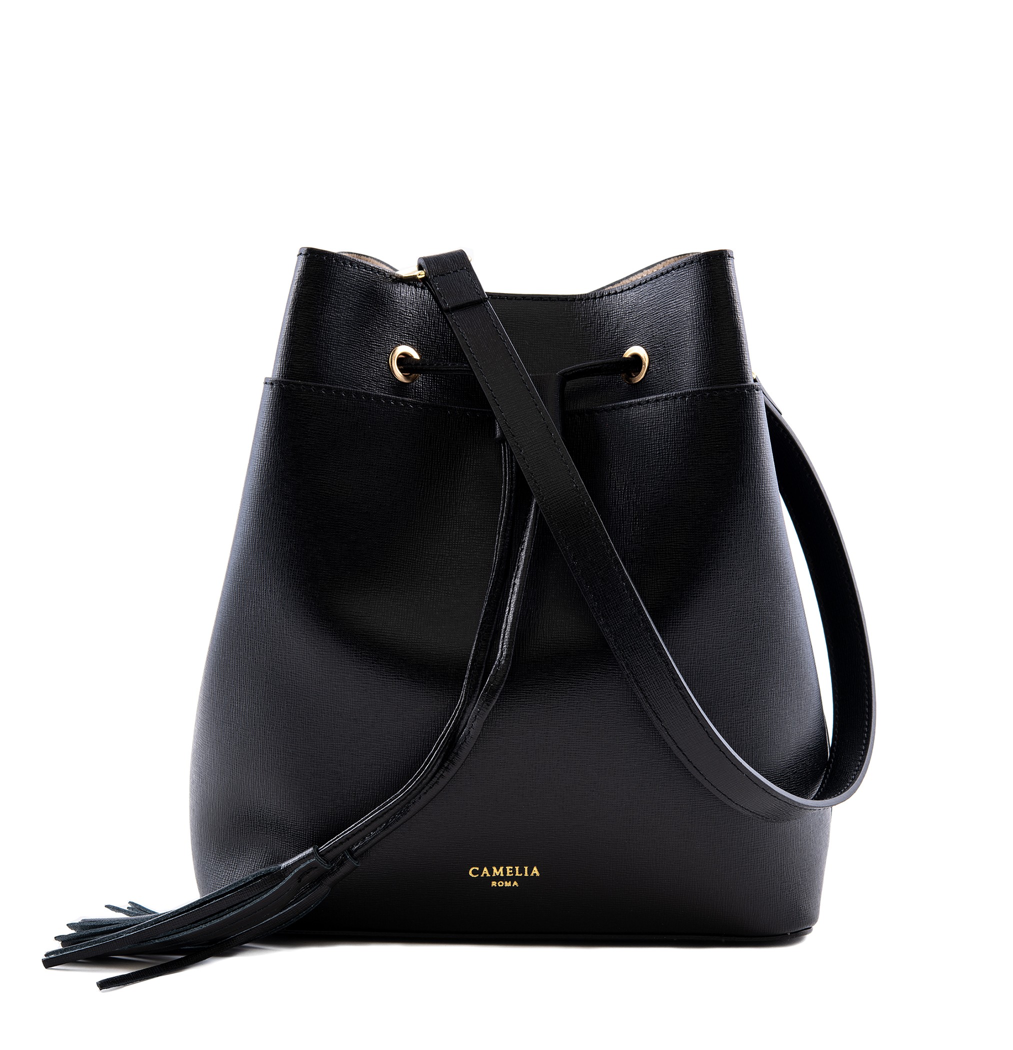 Saffiano Leather Crossbody bag - Camelia Roma