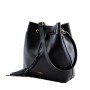 Leather bucket bag