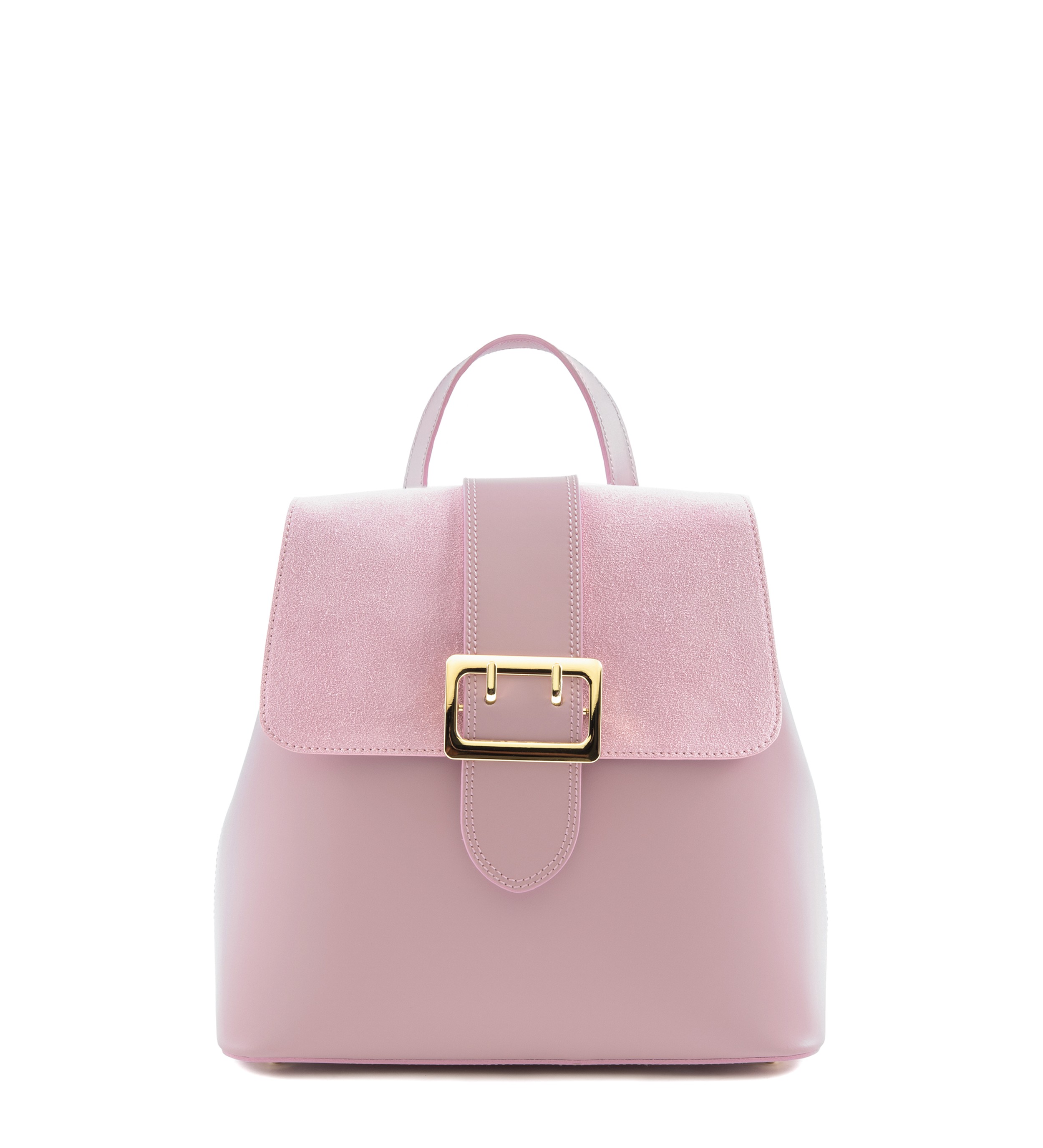 Leather and suede backpack Camelia Roma