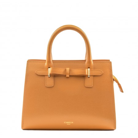 Borsa a mano in pelle saffiano